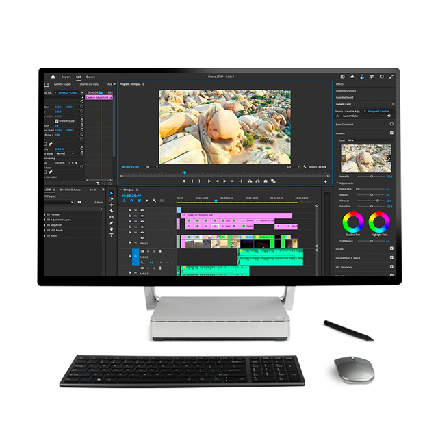 Hot Selling All-In-One I7 I5 AIO Gaming Desktop PC 27-32 Inch Intel Monoblock Monitor SSD Hard Drive DDR4 RAM IPS LCD Display