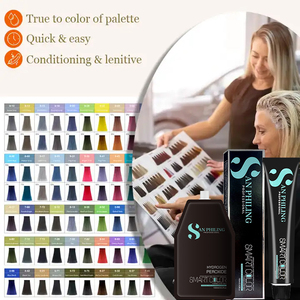 Jiaying Teinture capillaire semi-permanente Crème de couleur de qualité supérieure avec logo personnalisé Formule sans ammoniaque Tinte de cabello bio et naturelle - Product Image 6
