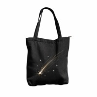 Sac de courses en toile de coton réutilisable, personnalisé, de haute qualité, écologique, sans BPA, avec poche intérieure et fermeture éclair