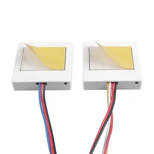 Ficlux Model:MTW-A03D-1 Capacitieve Touch Spiegel Schakelaar 2 Knoppen DC12V Led Light Sensor Dimmer