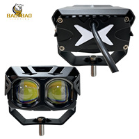 BB2247 Lampe LED pour moto, éclairage stroboscopique blanc et jaune, plus rouge et bleu, large plage de tension 12-80V, pour accessoires moto, vente en gros