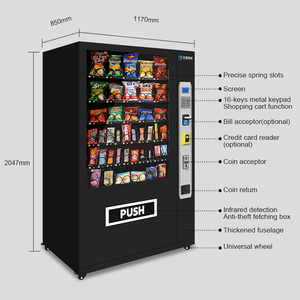 Distributeur automatique intelligent 24h/24 réfrigéré pour snacks et boissons, idéal pour les articles de vente au détail - Product Image 3