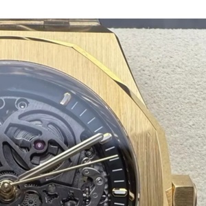 Reloj mecánico de oro amarillo para hombre, caja redonda de 42 mm, cristal de zafiro, Tourbillon, esfera analógica de moda de lujo - Product Image 3