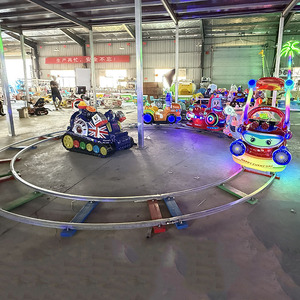 Trenino Elettrico per Bambini <span class=keywords><strong>da</strong></span> Esterno, Nuovo Gioco per Parchi Divertimento, Mini Treno su Binari per Bambini - Product Image 2