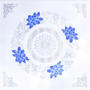 Plafonds en PVC laminé à haute brillance, motif artistique, insonorisants, imperméables, grille de plafond pour la décoration intérieure de la salle de bain - Product Image 1
