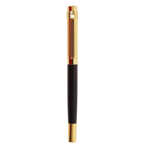Stylo Premium Noir, Boîtier Métallique de Luxe, Capuchon Métallique, Stylo en Acier Neutre pour les Affaires, Hôtel, Cadeau pour Hommes - Product Image 3