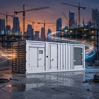 Générateur diesel silencieux à châssis ouvert WEICHAI, 1 MW, CE ISO, alimentation électrique d'urgence continue, démarrage rapide, puissance de pointe 800 kW, 1000 kVA, ATS