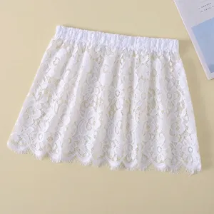 Women Eyelash Floral Lace <strong>Shirt</strong> <strong>Extender</strong> Adjustable Layered Faux Top Hem Lower Sweep Mini Skirt Half Slip Underskirt - Product Image 2