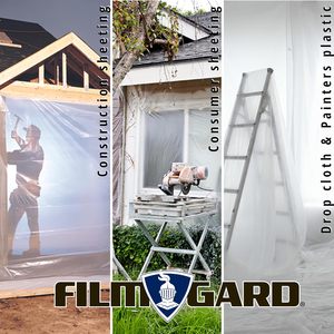 Lámina de Plástico Film-Gard de 10 pies x 25 pies, 3 mil, Negra, Multiusos, Impermeable, para Jardinería - Product Image 3