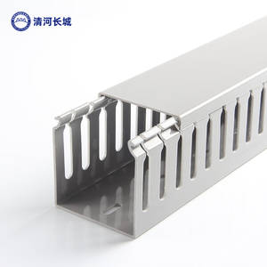Kit de gaine de câble de bureau en PVC solide, directement de l'usine - Auto-adhésif, ignifuge, canal de câble à clipser, couverture pour un bureau propre, mur - Product Image 1