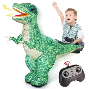 Regalos: Figura de Dinosaurio Gigante Inflable de 90 cm de Altura, Juguete RC Eléctrico Interactivo de Criatura Prehistórica, T-Rex de Aventura - Product Image 1
