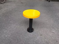 Ensemble de table à manger en fibre de verre bleue pour restaurant et cantine