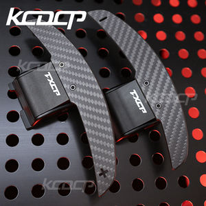 Accessoires d'intérieur de voiture volant en fibre de carbone palette de changement de vitesse magnétique pour <span class=keywords><strong>ford</strong></span> 2015-2023 Mustang - Product Image 5