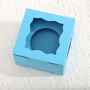 กล่องของขวัญกระดาษแข็งรักษ์โลก กล่องขนมและบิสกิตแบบมีหน้าต่าง สามารถปรับแต่งได้ตามความต้องการ - Product Image 3