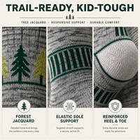 Chaussettes personnalisées à séchage rapide, chaussettes de compression, chaussettes mi-mollet de haute qualité pour enfants, chaussettes slouch pour enfants, chaussettes scrunch pour enfants