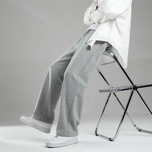 Pantalon de jogging sport décontracté en molleton coupe droite mi-longue, coupe ample, coupe-vent et respirant, idéal pour l'hiver – Vente chaude en gros - Product Image 3