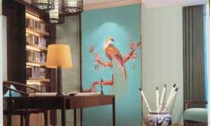 Kunden spezifische moderne langlebige 3D-Lederstickerei wasserdicht Home Interior Decoration Kopfteil TV-Panel aus MDF - Product Image 5