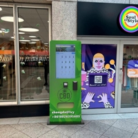 Distributeur automatique de cigarettes à écran tactile Zhongda avec support pour centres commerciaux et bars, avec vérification de l'âge