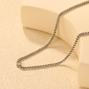 สร้อยคอจี้แฟชั่น สแตนเลส รูปดาว ประดับเพชร สำหรับผู้หญิง ของขวัญ - Product Image 3