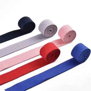 Wholesale Customized Jacquard Nylon Webbing Strap Cotton Woven Embroidered Webbing Tape For Belt Strap