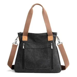 Every day Canvas Women Handbag Large Capacity Women Gift Bag Woven Top Handle Shoulder Tote Bag