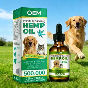OEM ODM Aceite de Cáñamo Orgánico para Mascotas con Probióticos en Gotas para Perros y Gatos, Inmunidad, Salud Articular, Cuidado de la Piel y el Pelaje - Product Image 4