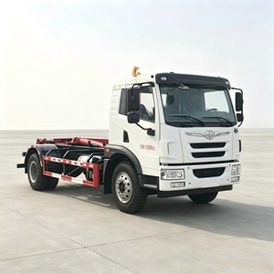 China Factory FAW 4×2 Hook Arm Garbage Truck New Diesel Hook Lift Waste Truck Detachable Garbage <b>Bin</b> Hook Loader Truck - Product Image 1