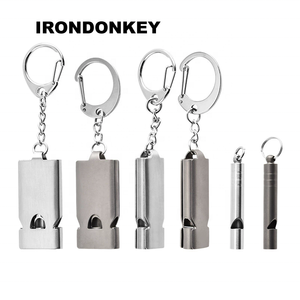 Sifflet d'urgence en titane portable IRONDONEKY pour la conception de collier porte-clés de camping et de randonnée - Product Image 5