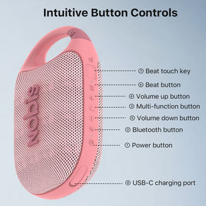 Certifié CE 5 W Mini RGB LED Woofer Portable HD Son Haut-Parleur Actif 10H Playtime IPX5 Étanche pour La Maison <span class=keywords><strong>Carte</strong></span> Mémoire Mignonne - Product Image 3