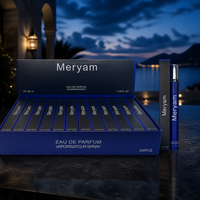 Semprotan Parfum Him & Her Navy Pen Style Chrome Cap Display Box 35ml untuk Perjalanan Luar Ruangan Akhir Pekan Tahan Lama