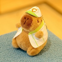 Peluche Capybara, petite poupée pendentif, porte-clés, breloque de sac, 5cm/10cm, vente en gros transfrontalière, rembourrage en polyester et coton PP, unisexe, pour filles