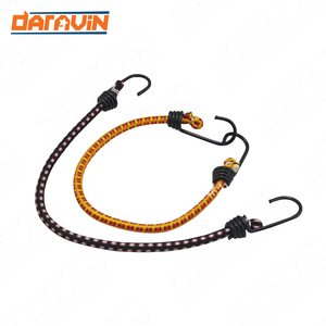 Cuerda de flejado de goma redonda elástica con gancho, suministro de cuerdas de 4mm y 8mm, cuerda de equipaje de 8 garras, cuerda elástica para equipaje - Product Image 1