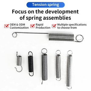 重型不锈钢拉伸弹簧 定制长度螺旋拉伸弹簧，适用于工业机械和车库门 - Product Image 1