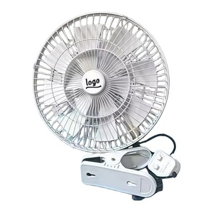 Ventilador de Cabina para Auto de Alta Calidad, 11 Pulgadas, Azul y Blanco, 12V 24V, Logotipo Personalizable, Universal para Autos y Camiones - Product Image 2