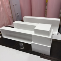 Support de présentation en acrylique blanc simple de haute qualité en gros d'usine, rehausseurs de nourriture pour buffet pour la décoration d'événements de mariage
