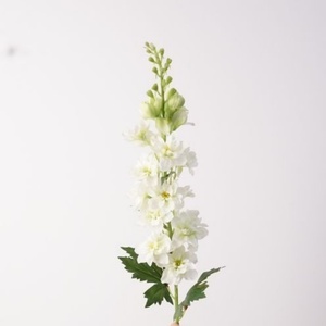 Delphinium Artificial Rojo y Blanco Altamente Recomendado, Flores de Tela de Seda para Decoración de Bodas y Hogar - Product Image 4