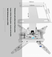 Support de plafond métallique lesté pour projecteur laser domestique avec support d'angle télescopique 25 kg
