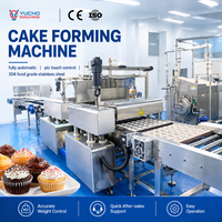 Ligne de production de cupcakes YUCHO entièrement automatique à écran tactile, en acier inoxydable 304 de qualité alimentaire, à haut rendement