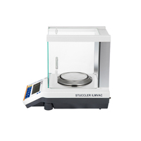 STUCCLER Balance de laboratoire numérique professionnelle en acier inoxydable pour bijoux, précision 0,0001g 0,001g, balance analytique de laboratoire