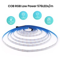 Bande LED COB RVB 5V OEM en gros, 576 LED/m, 5 mm, 8 mm, flexible, pour rétroéclairage TV