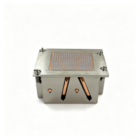 Refroidisseur de processeur de serveur 280W avec 4 caloducs en cuivre, dissipateur thermique AMD SP3 2U P21, base en cuivre, ailettes en aluminium 0,4 mm, fabrication OEM ODM sur mesure, MOQ 1 pièce