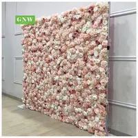 GNW de la pared de flores de seda decoraciones boda rollo de pared flor telón de fondo para su selección
