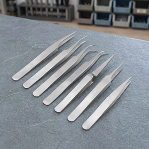 Odontomed 2011 Instruments de laboratoire Pince à feuille de platine, Pince à poils incarnés et éclats, Fine courbée 4,50" Réutilisable pour soins - Product Image 4