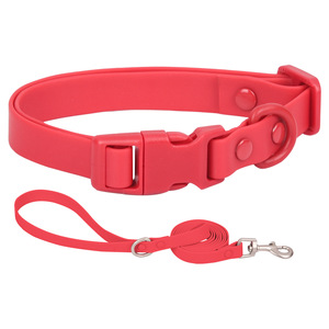 Pet Training Silikon halsband für wasserdichtes Hunde halsband für Outdoor Walk Control Hunde halsband mit starker Leinen befestigung - Product Image 4