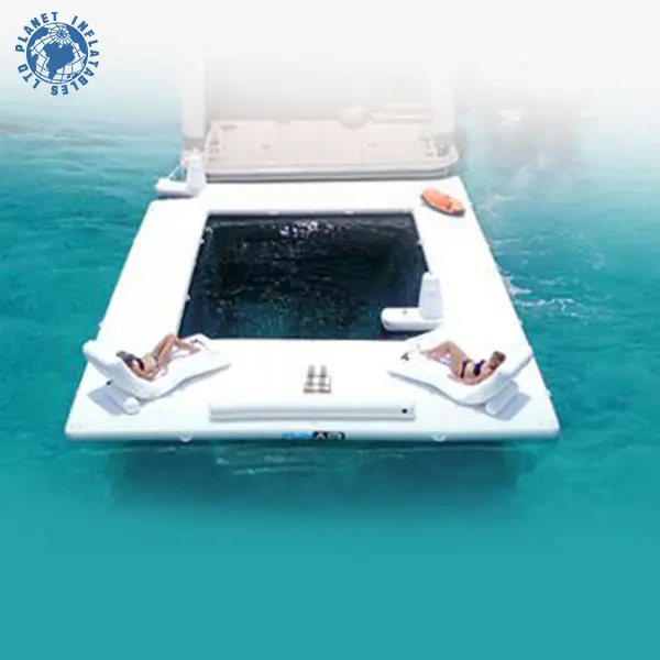 Материал DWF, надувной плавательный бассейн для яхты, защита от медузы, плавательный бассейн, надувной поплавок