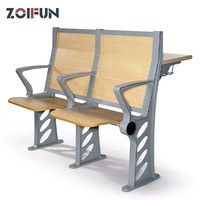 Meubles modernes, table et chaise d'université en bois bon marché, table et chaise de salle de conférence, chaises de salle de classe, chaises de théâtre