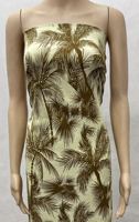 Tissu imprimé en rayonne viscose à motif de feuilles de palmier tropical de l'usine textile Henry pour robes de femmes et chemises d'hommes