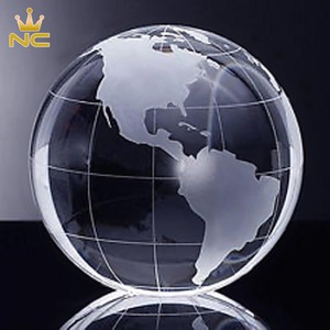ตกแต่ง<span class=keywords><strong>รอบ</strong></span>บอลรูปกระจกใส<span class=keywords><strong>โลก</strong></span>ลูกโลกคริสตัลโลกลูกโลก - Product Image 4