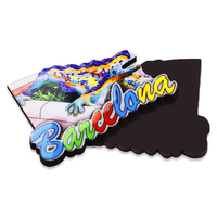 Fournitures 63.5X63.5 Carré Réfrigérateur Aimant Personnalisé Forme Taille Rond Rectangle Barcelone Souvenir Aimants Pour Réfrigérateur