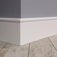 Plinthe en MDF blanc apprêté, panneau mural de décoration intérieure, moulures de plinthe, fournisseur chinois de premier plan